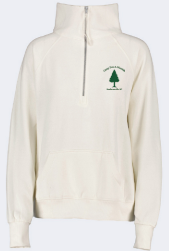 Limited Edition Cream 1/2 Zip Fleece Sweatshirt