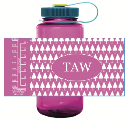 Pink Nalgene Pink TAW Nalgene Water Bottle - Camp Ton-A-Wandah